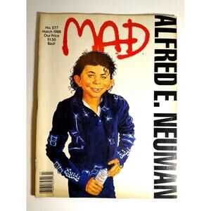 MAD Magazine March 1988 Michael Jackson Robocop Movie Bad Song Parody No 277